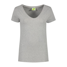 L&S T-shirt V-neck cot/elast SS for her - Topgiving