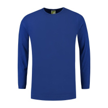 L&S T-shirt Crewneck cot/elast LS for him - Topgiving