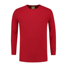 L&S T-shirt Crewneck cot/elast LS for him - Topgiving