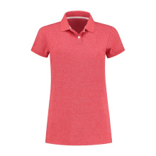 L&S Heather Mix Polo Short Sleeves for her - Topgiving