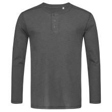 Stedman T-shirt Henley Shawn LS for him - Topgiving