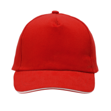 Cap 5 panel brushed klittenbandsluiting - Topgiving