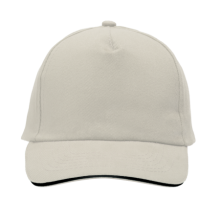 Cap 5 panel brushed klittenbandsluiting - Topgiving