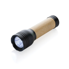 Lucid 1W RCS gerecycled plastic & bamboo zaklamp - Topgiving