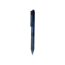 X9 frosted pen met siliconen grip - Topgiving