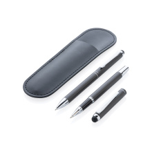 Swiss Peak deluxe pen set in PU etui - Topgiving