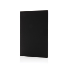 Softcover PU notitieboek met gekleurde accent rand - Topgiving