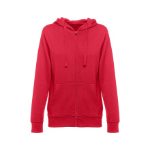 Hooded sweatshirt voor vrouwen met volledige rits - Topgiving