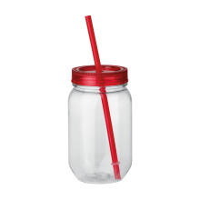 Beker met rietje 550 ml - Topgiving