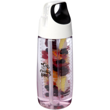 HydroFruit 700 ml drinkfles van gerecycled plastic met klapdeksel en infuser - Topgiving