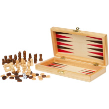 Mugo 3-in-1 houten spellenset - Topgiving