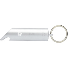 Flare led-lamp en flesopener van gerecycled aluminium met sleutelhanger - Topgiving