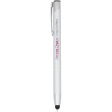 Moneta geanodiseerde aluminium stylus balpen - Topgiving