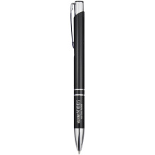 Moneta balpen van gerecycled aluminium (zwarte inkt) - Topgiving
