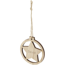 Natall houten ster ornament - Topgiving