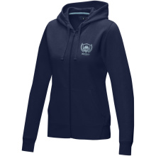 Ruby dames GOTS biologische hoodie met volledige rits - Topgiving