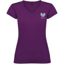 Victoria damesshirt met V-hals en korte mouwen - Topgiving