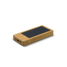 Powerbank Bamboe met Zonne Energie 8000mAh - Topgiving