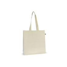 Fairtrade katoenen tas ecru lang 140g/m² 38x10x42cm - Topgiving