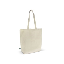 Fairtrade katoenen tas ecru lang 270g/m² 42x12x43 cm - Topgiving