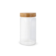 Canister glas & bamboe 1200ml - Topgiving