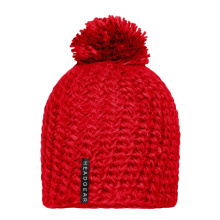 Unicoloured Crocheted Cap with Pompon - Topgiving