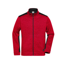 Men's Knitted Workwear Fleece Jacket - STRONG - - Topgiving