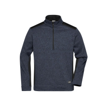 Men's Knitted Workwear Fleece Half-Zip - STRONG - - Topgiving