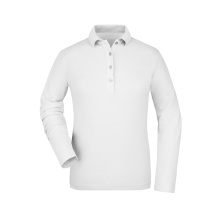 Ladies’ Elastic Polo Long-Sleeved - Topgiving