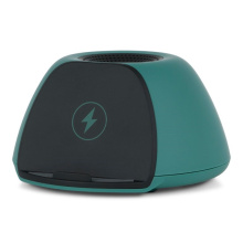 BRAINZ Draadloze Oplader Speaker Zwart/Groen - Topgiving