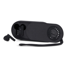 BRAINZ 2-in-1 Earbuds & Speaker Zwart - Topgiving