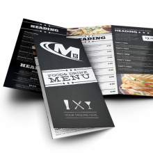 Luxe zigzagvouw menukaart - Mat - Topgiving