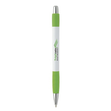 Witte striped grip pen - Topgiving