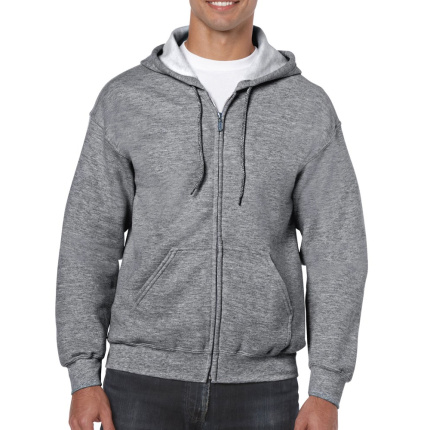 Gildan Sweater Hooded Full Zip HeavyBlend for him - Topgiving