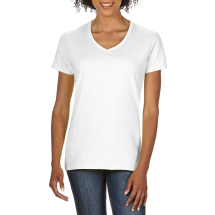 Gildan T-shirt Premium Cotton V-neck SS for her - Topgiving
