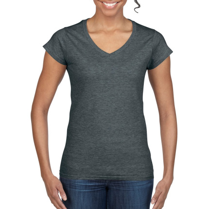 Gildan T-shirt V-Neck SoftStyle SS for her - Topgiving