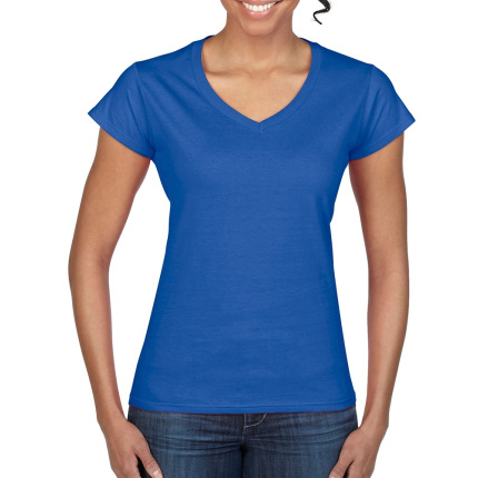 Gildan T-shirt V-Neck SoftStyle SS for her - Topgiving