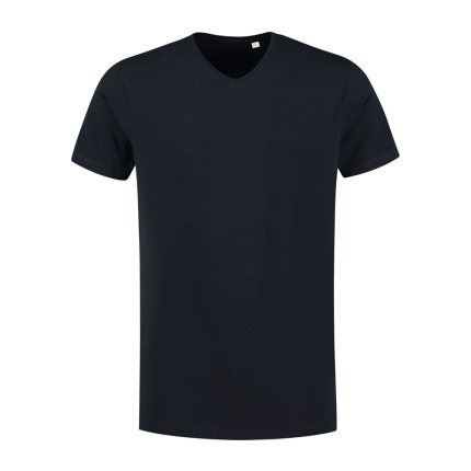 L&S T-shirt V-neck fine cotton elasthan - Topgiving