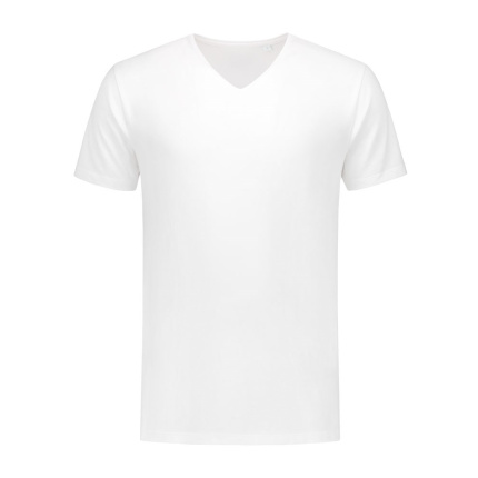 L&S T-shirt V-neck fine cotton elasthan - Topgiving