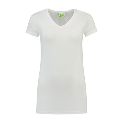 L&S T-shirt V-neck cot/elast SS for her - Topgiving