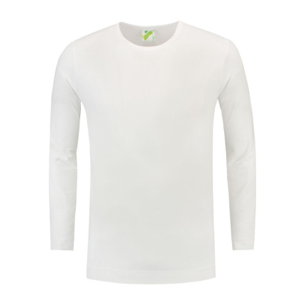 L&S T-shirt Crewneck cot/elast LS for him - Topgiving