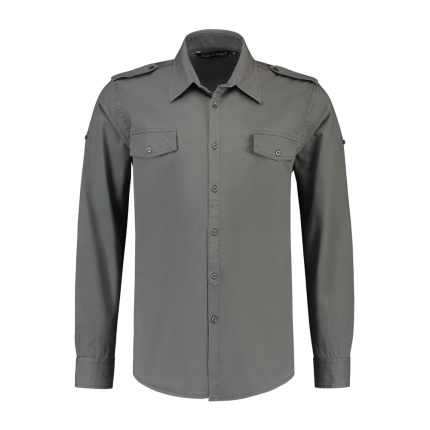 L&S Shirt Twill LS for him - Topgiving