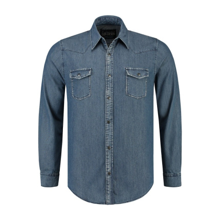 L&S Denim Shirt LS for him - Topgiving