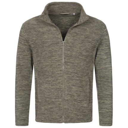 Stedman Melange Fleece Cardigan for him - Topgiving