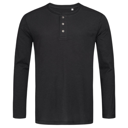 Stedman T-shirt Henley Shawn LS for him - Topgiving