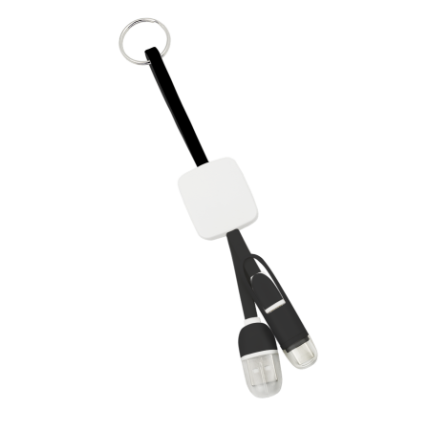 3 in 1 lader data transferkabel sleutelhanger - Topgiving