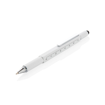 5-in-1 aluminium toolpen - Topgiving