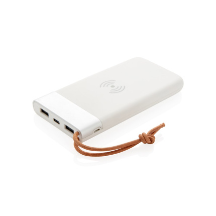 Aria 8.000 mAh powerbank met draadloos opladen - Topgiving