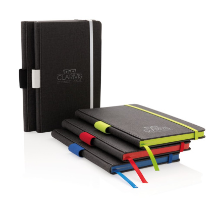 Luxe A5 notebook met penhouder - Topgiving