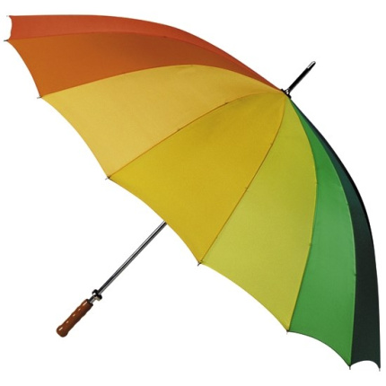 golfparaplu, regenboogkleuren - Topgiving